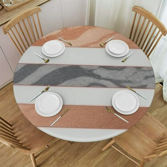 RUIYC Tablecloth Modern Stripes Oblong Table Cover Washable Table Cloths for Kitchen Dinning Party Tabletop Modern Decoration