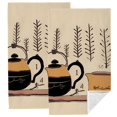 JEUXUS Teapot Cup Arrows Towels 2Pack for Kitchen Bathroom Spa 27.5