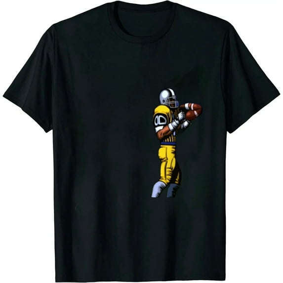 JEUXUS Tecmo Bowl Barry Sanders Video Game T Shirt
