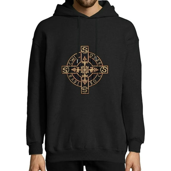JEUXUS The Saint Benedict Medal Catholic Pullover Hoodie