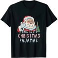 thumbnail image 1 of JEUXUS This Is My Christmas Pajama Shirt Women Men Dabbing Santa Pj T-Shirt, 1 of 3