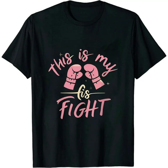 JEUXUS This Is My Fight Shirt Breast Cancer Fighter Believe Shirts
