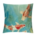 thumbnail image 1 of RUIYC Throw Pillow Cover Carp Fish in Pond,Spring Pool Fish Lotus Leaf Square Pillow Case Cushion Covers for Men Woman,Pillowcase, 1 of 5