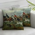 thumbnail image 1 of JEUXUS  Throw Pillow Cover Hunt Hunter Home Decor Pillowcase Lumbar Pillow Case Cushion Cover for Sofa Couch Bed 18x18in, 1 of 6