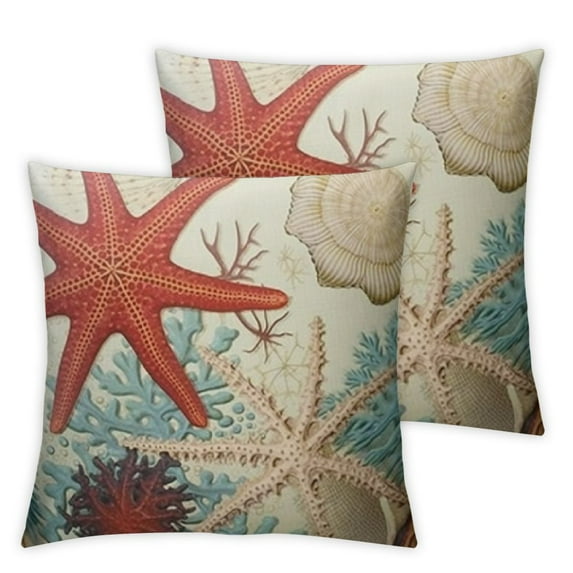 RUIYC Throw Pillow Covers Beach and Summer is My Decorative Pillow Cases Home Decor Square Pillowcases 2pc