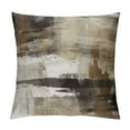 thumbnail image 1 of JEUXUS  Throw Pillow Covers Decorative Pillow Cases for Sofa Couch Bed, Brown Abstract Pattern,Double-Sided Printing, 1 of 5