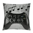 thumbnail image 1 of RUIYC Throw Pillow Covers,Headphone Print Cushion Case for Home Living Room Musical Theme Notes Game Console Controller Decorative Throw Cushion Case,, 1 of 5
