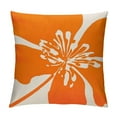 thumbnail image 1 of JEUXUS  Throw Pillow Covers Orange Hibiscus Cushion Pillow Case Home Decor Pillowcase, 1 of 5