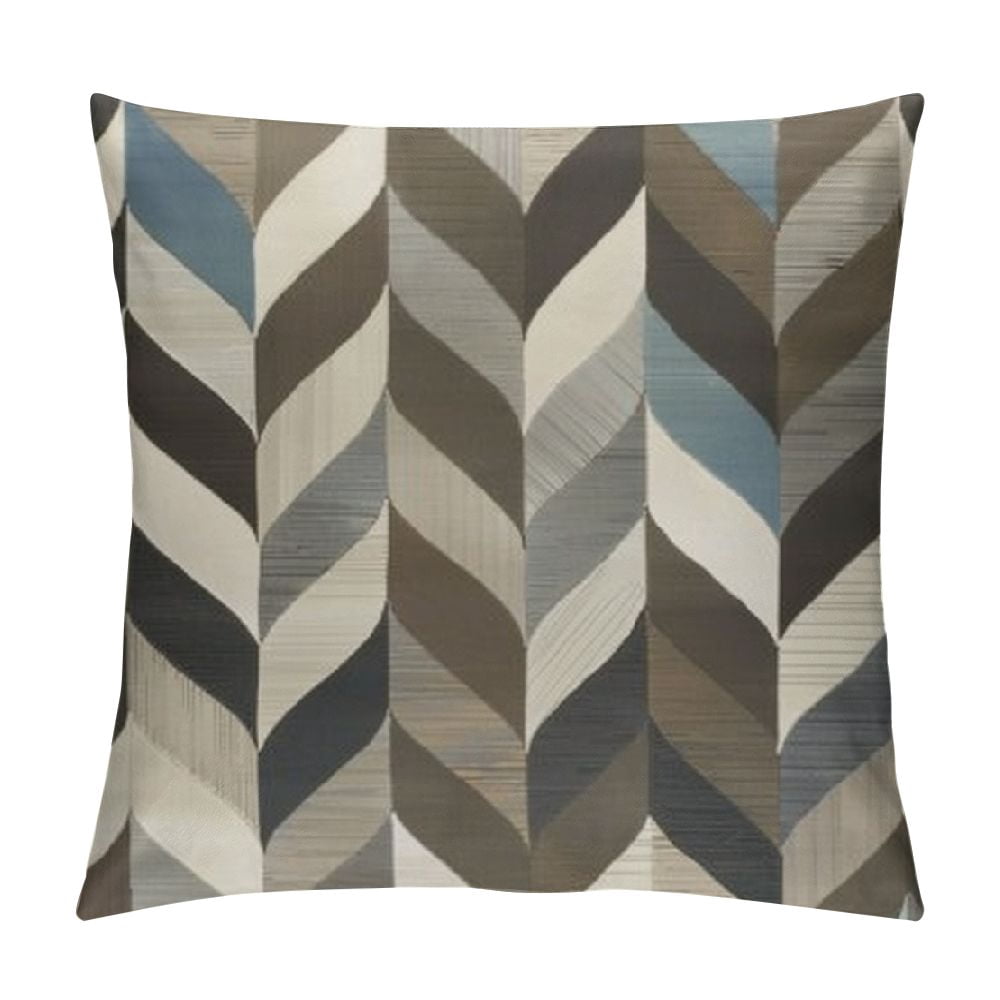 Curated visual reference: Picture Idea: Ruiyc Throw Pillows For Bed Pattern In Blue Brown Grey