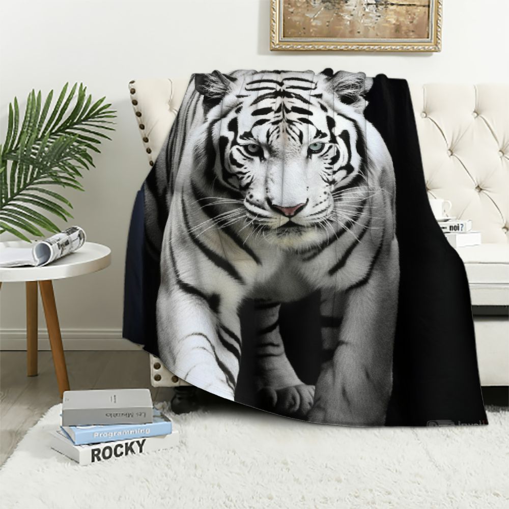 JEUXUS Tiger Blanket Soft Cozy Throw Blanket for Couch Sofa Bed