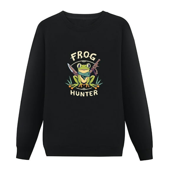 JEUXUS Toad Catcher Hunting Animals Frog Sweatshirt
