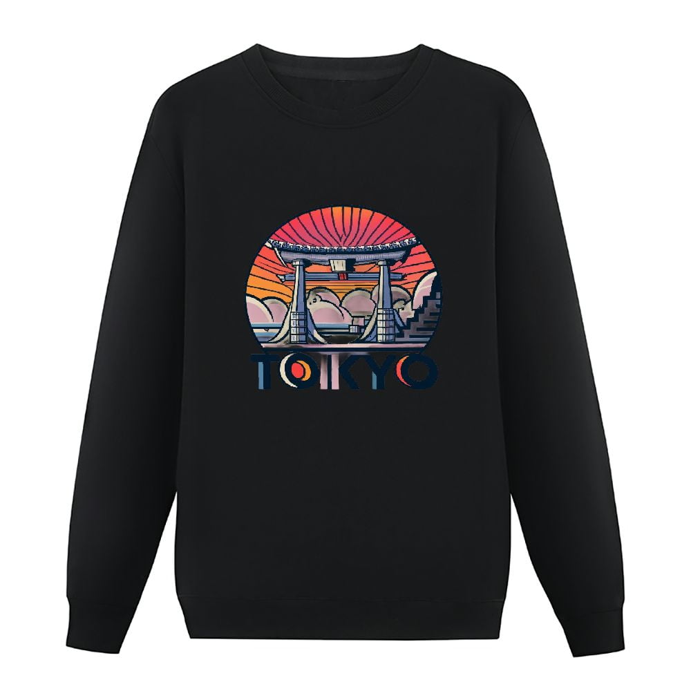 JEUXUS Tokyo Mount Fuji from in Asia with Temple Pullover