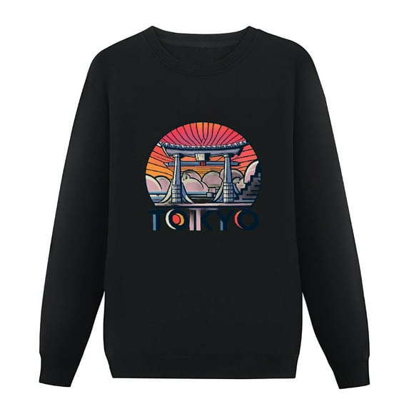 JEUXUS Tokyo Mount Fuji from in Asia with Temple Pullover