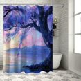 thumbnail image 1 of JEUXUS Tree Big Purple Impressionism Canvas Natural Landscape Pictures Shower Curtain for Bathroom Multiple Sizes White, 1 of 6