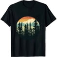 thumbnail image 1 of JEUXUS Trees Outdoors Nature Wildlife Retro Forest T-Shirt, 1 of 3