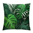 thumbnail image 1 of RUIYC Tropical Leaves Pillow Covers  Monstera Palm Leaf Plant Print Green Colored Outdoor Throw Pillows Summer Hawaiian Style Decorative Square Cushion Case for Home Sofa Couch Bed, 1 of 5