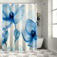 thumbnail image 1 of JEUXUS Tulip Blue Tulips Beautiful Tulips Picture Shower Curtain for Bathroom Decoration White, 1 of 6