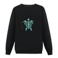 thumbnail image 1 of JEUXUS Turtle Lover Ocean Animal Heartbeat Gift Turtle Pullover, 1 of 4