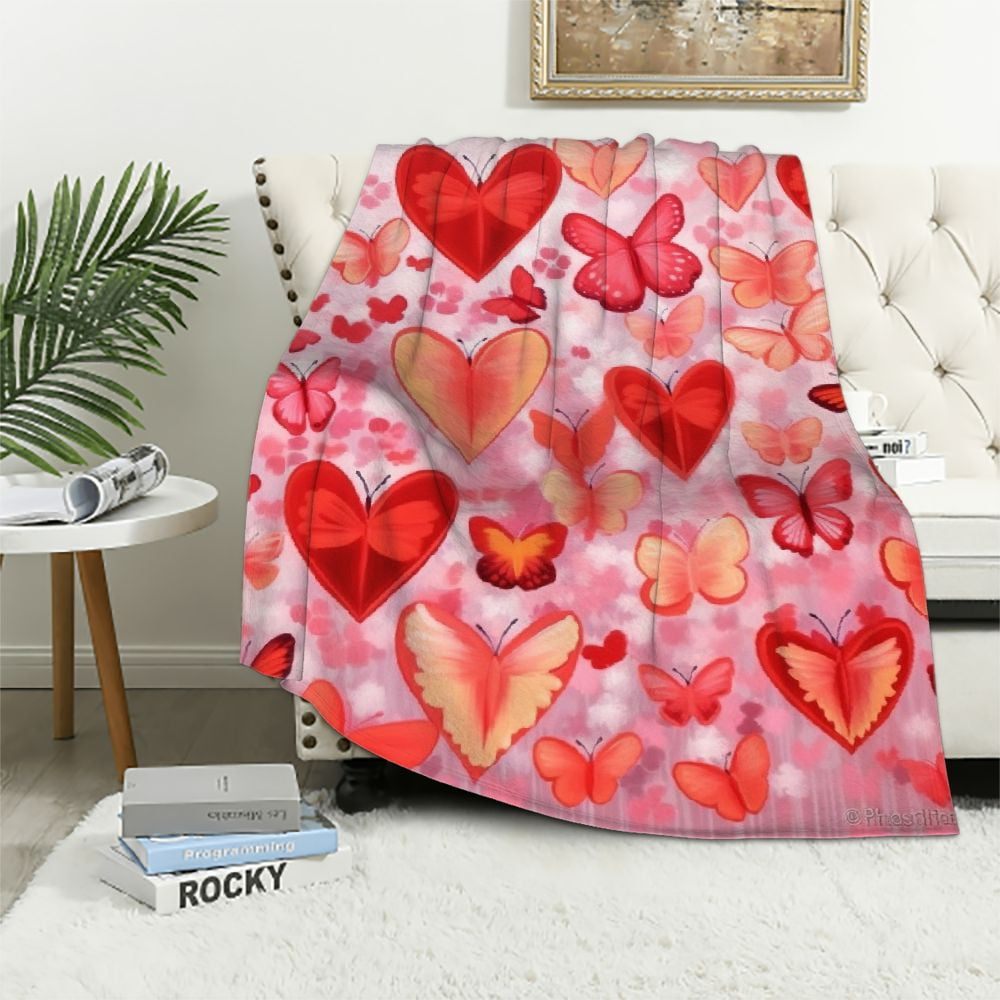 Je T'aime Blanket in Pink main image 1