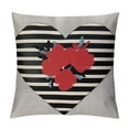 thumbnail image 1 of JEUXUS Valentines Pillow Covers ,Red Love Heart Throw Pillows Case,Valentine's Day Mother's Day Anniversary Decorative Square Cushion Covers Farmhouse Outdoor Decor for Home Sofa Bed, 1 of 5