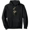 thumbnail image 1 of JEUXUS Vintage American Flag Bucking Bull Riding Patriotism Rodeo Pullover Hoodie, 1 of 3