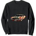 thumbnail image 1 of JEUXUS Vintage American Muscle Car Racing Flag T-Shirt Long Sleeve Shirt, 1 of 3