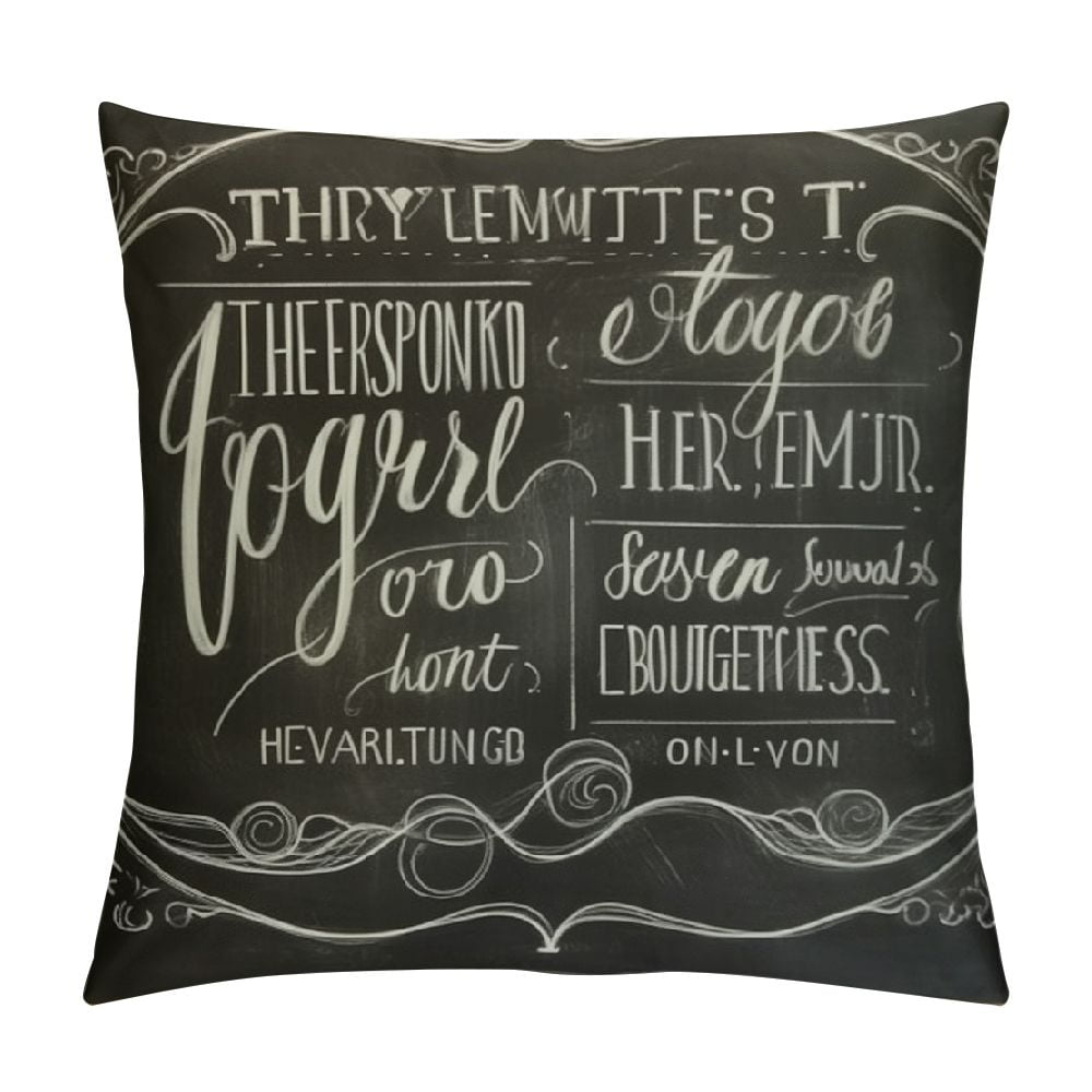 JEUXUS Vintage Bible Verse Scripture Quotes Psalms Sayings Pillow Case