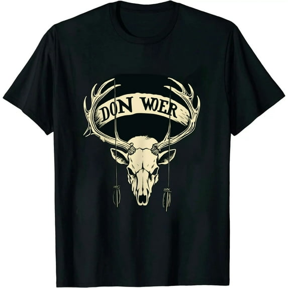 JEUXUS Vintage Bow Hunter American Deer Hunting Archery T-Shirt