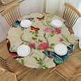 thumbnail image 1 of JEUXUS  Vintage Butterflies Round Tablecloth Thicken Desk Cloth Washable Table Cover Table Cloth for Kitchen Daily Dinning Party Tabletop Decor, 1 of 7