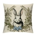 thumbnail image 1 of JEUXUS  Vintage Easter Pillow Covers Retro Farm Rabbit Throw Pillow Case Royal Bunny Decorative Pillow Case Holiday Cushion Cover for Farmhouse Home Office Safe Decoration,, 1 of 5