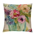 thumbnail image 1 of JEUXUS ,Vintage Flowers Bloom Plants Decor Throw Pillow Covers Oil Painting European Floriculture Poppies Hyacinth Hydrangea Bottle  Pillowcase Home Sofa Cushion Cover, 1 of 5