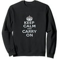 thumbnail image 1 of JEUXUS Vintage Keep Calm And Carry On Sweatshirt, 1 of 3