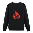 thumbnail image 1 of JEUXUS Vintage Lobster Print Pullover, 1 of 4