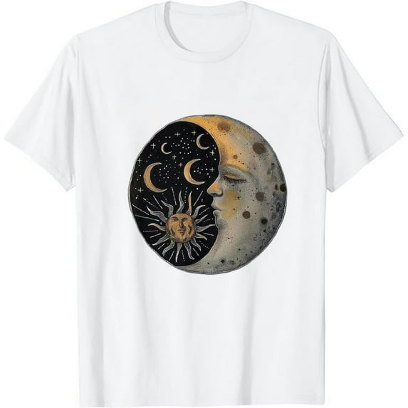 JEUXUS Vintage Shirts for Women Cute Graphic Tee Spring Short Sleeve Tops Oversized Tshirts Teen Aesthetic Clothing