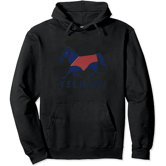 JEUXUS Vintage Yeehaw Cowboy Western Country Pullover Hoodie