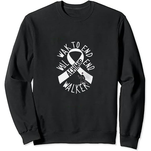 JEUXUS Walk To End Alzheimer's Disease Dementia I Wear Purple Long Sleeve T-Shirt