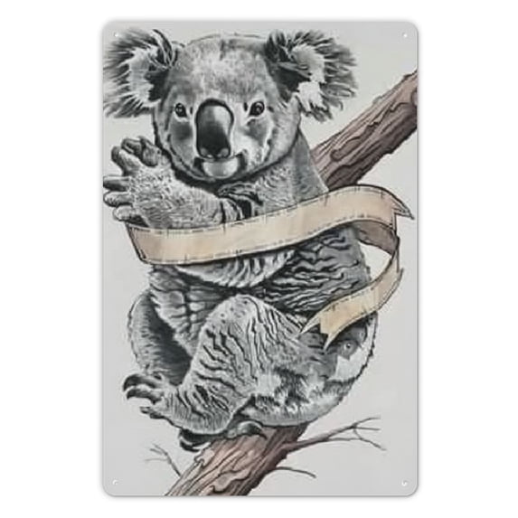 JEUXUS Wall Hanging 8*12in Koala Tree Branch 8x12in