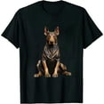 thumbnail image 1 of JEUXUS Watercolor Portrait Doberman Pinscher For Dog Owners T-Shirt, 1 of 3