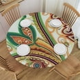 thumbnail image 1 of JEUXUS  Waterproof Table Cover Indoor Dining Geometric Art Mandala Flower Design Wipeable Table Cover Dining Kitchen Buffet Tabletop Decoration Flower, 1 of 7