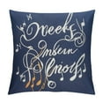 thumbnail image 1 of JEUXUS  When Words Decorative Square Accent Pillowcase - Gift for Music Teacher, Guitar Player, Piano Player, Graduation, Music Lover, Music Room  - Navy Blue, 1 of 5
