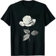 thumbnail image 1 of JEUXUS White Rose Graphic T-Shirt, 1 of 3