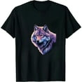 thumbnail image 1 of JEUXUS Wolf Moon Howling Lone Funny Wolves pack of wolves T-Shirt, 1 of 3