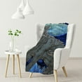 thumbnail image 1 of JEUXUS Wolf Throw Blanket in The Dark Blanket Soft Flannel Blankets Wolf Lovers Birthday Gifts Funny Wolf Gifts Animal Throw Blankets for Adults Kids, 1 of 6