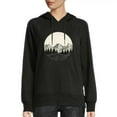 thumbnail image 1 of JEUXUS Women Adventure Awaits Outdoor Graphic Tee Shirt Kindness Heart Printed Hike Mountain Nature Travel Shirt Workout Tops Long-sleeved Hoodie, 1 of 4