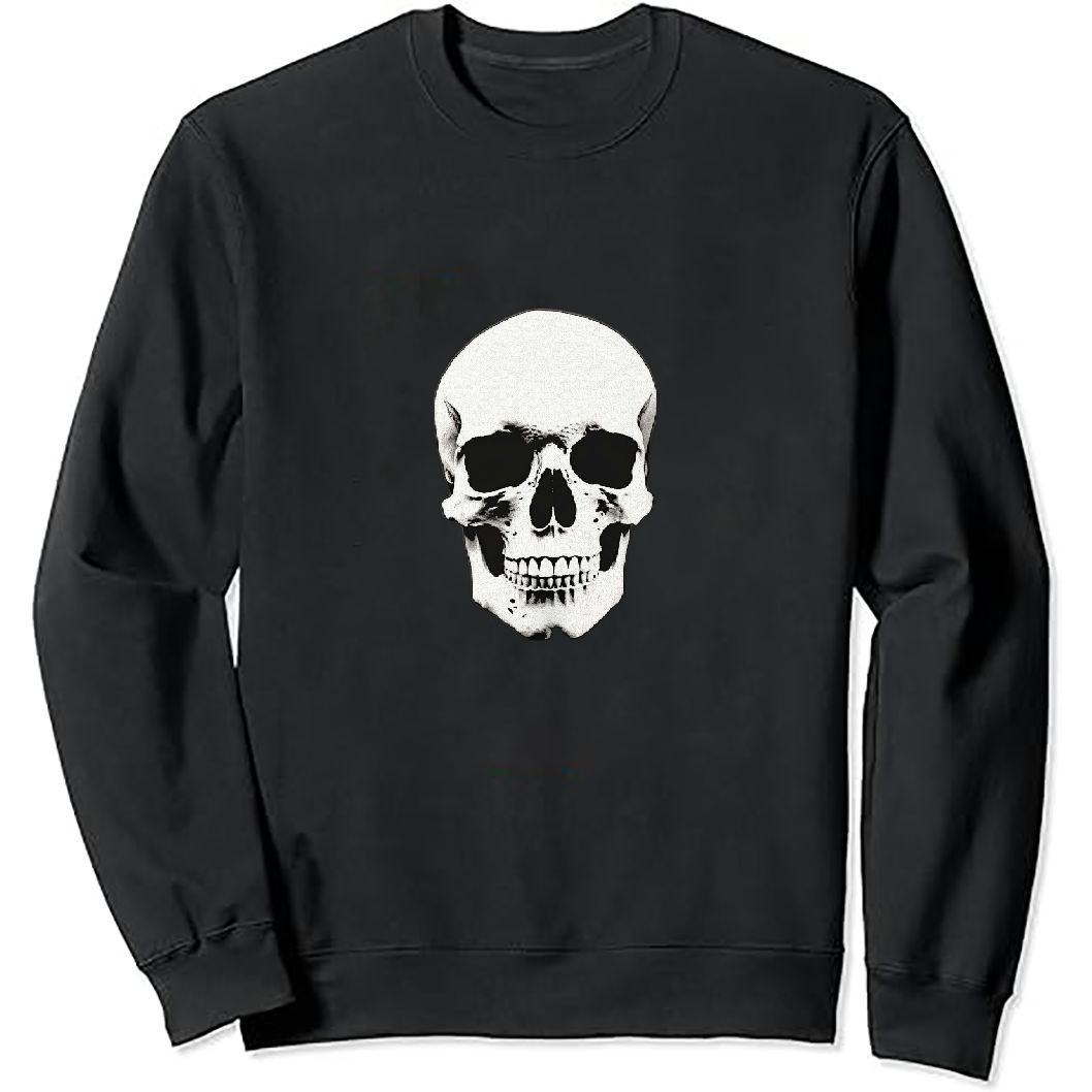 トップス XLARGE SKULL LADY CREWNECK SWEATSHIRT Amazon.com: Meladyan Halloween Skull Graphic Print Fleece