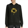 thumbnail image 1 of JEUXUS Women's Sunflower Graphic T Shirt Cute Funny Long Sleeve Casual Cotton Tee Tops Long-sleeved Hoodie, 1 of 4