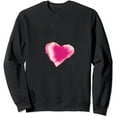 thumbnail image 1 of JEUXUS  Women's Sweatshirt Long Sleeves Heart Print Shirt Crew Neck Comfy Top, 1 of 3