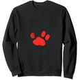 thumbnail image 1 of JEUXUS Womens Paw Sweatshirt Dog Paw Print Crewneck Loose Casual Funny Cute Graphic Dog Mom Shirts, 1 of 3