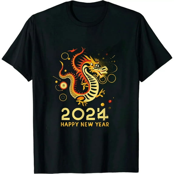 JEUXUS Year Of The Dragon 2024 Zodiac Lunar Chinese New Year 2024 T-Shirt
