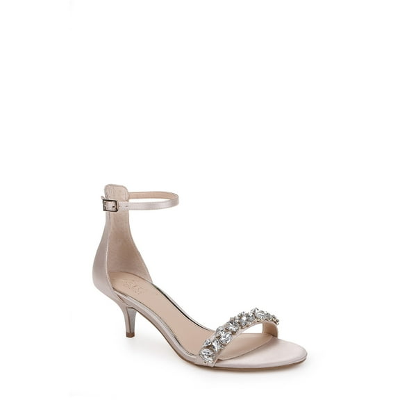 Jewel Badgley Mischka Dash Ankle Strap Kitten Heel